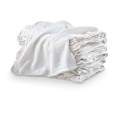 1000 Industrial Shop Rags / Cleaning Towels White