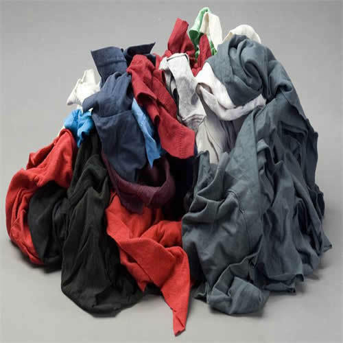 Color Knit T-shirt Wiping Rags Cleaning Cloth 50 Lb Box - Best Quality & Price