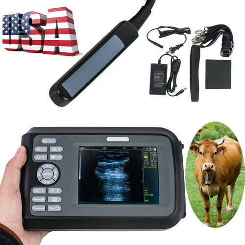 Us Vet Handhled Ultrasound Scanner Machine System Animal Veterinary Rectal Probe